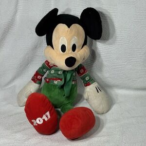 Disney Mickey Mouse 2017 With‎ Christmas Pajamas On. Plushie Stuffed